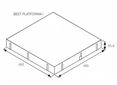 BEST PLATFORMA II. výška 80mm colormix arabica STANDARD